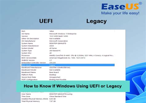 How To Know If Windows Using UEFI Or Legacy 1min Check EaseUS