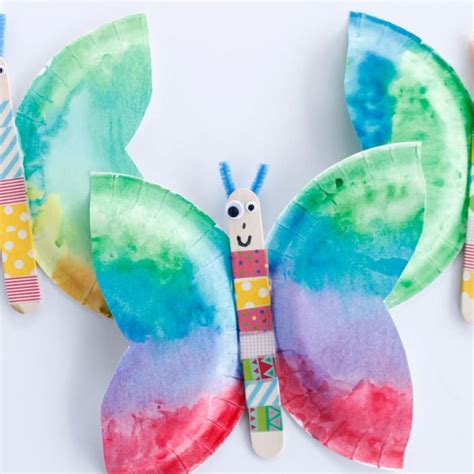 Watercolor Paper Plate Butterflies Are A Great Craft For Kids Kids