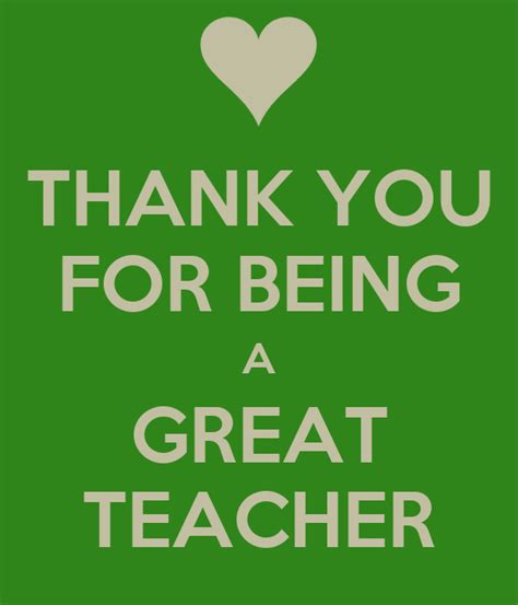 Thank You For Being A Great Teacher Poster Kristen Keep Calm O Matic