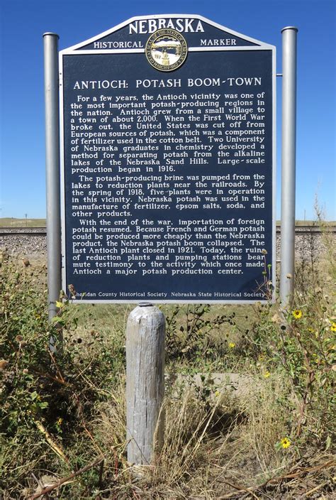 Antioch Potash Boom Town Marker Antioch Nebraska Flickr