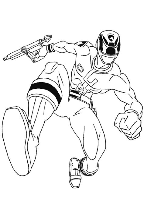 Zeo v red (red ranger) Power rangers free to color for children - Power Rangers ...