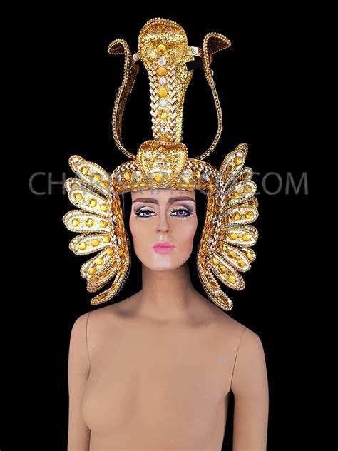 Egyptian Inspired Gold Headdress