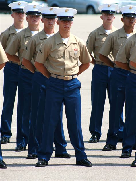 Marines Parade Resttttt Men In Uniform Parade Rest United States