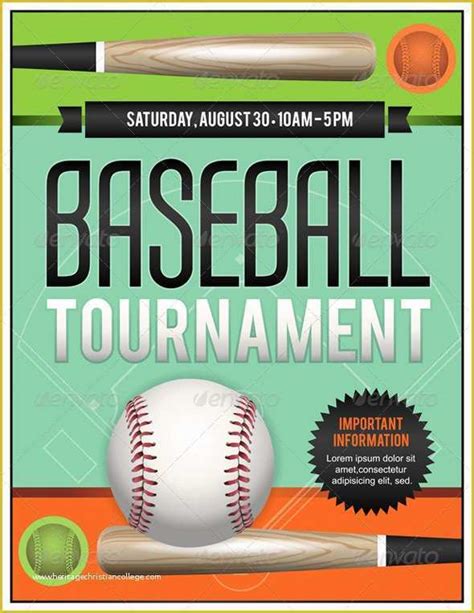 Free Baseball Tournament Flyer Template Of Baseball Fundraiser Flyer