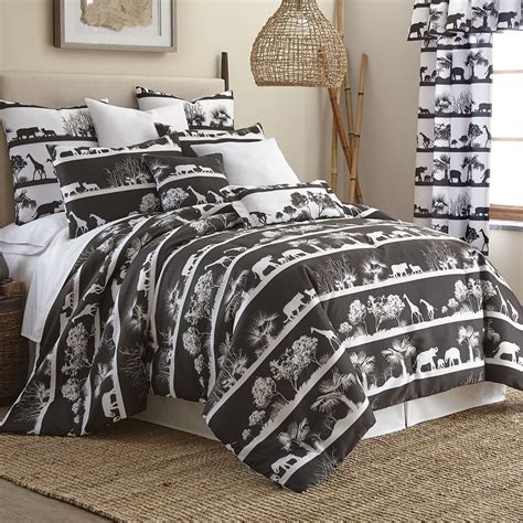 African Safari Comforter Set Queen Size By Colcha Linens Pc Fallon Co