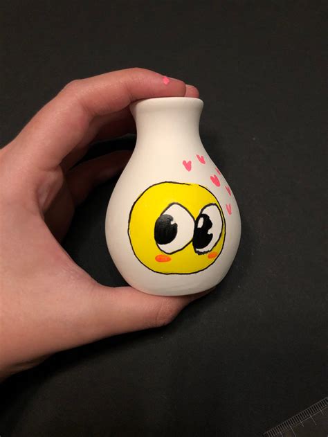 Cursed Emoji Vase 7cm Tall Etsy