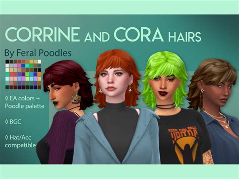 Cora Hair By Feralpoodles At Tsr Sims 4 Updates