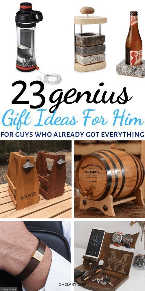 Looking for some retail therapy but don't want to blow your budget? 24 Unique Gift Ideas for Men Who Have Everything (2019 ...