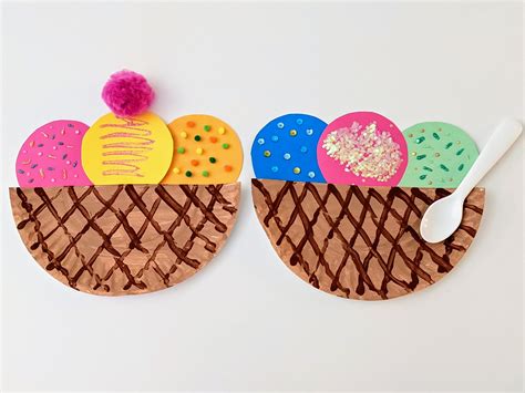 Awesome Paper Plate Ice Cream Craft Kids Will Love Crafting A Fun Life