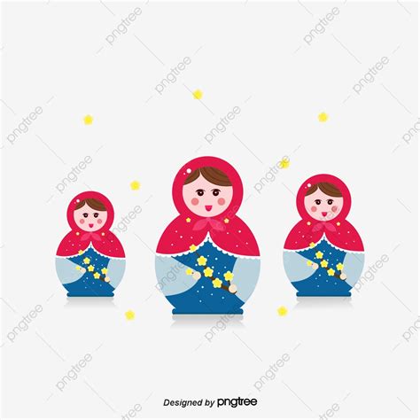 Russian Doll Vector Png Images Red Cute Russian Doll Illustration Two Thousand And Nineteen