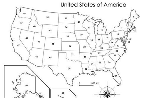9 United States Map Worksheets Printable