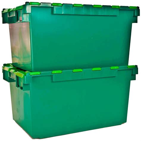 Buy Large Heavy Duty Attached Lid Container 80lt Heavy Duty Box