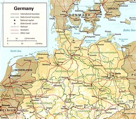 North Germany Map Germany Map Germany Atlas Map