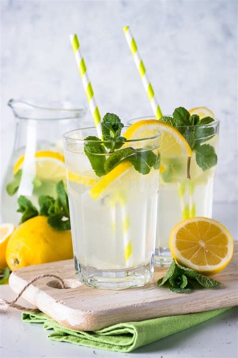 Lemonade Summer Cold Drink Stock Image Image Of Refreshment Grey