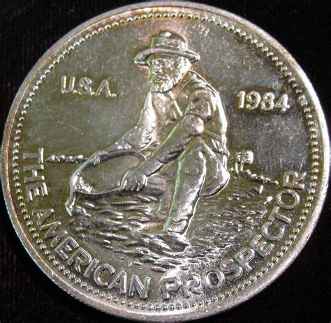 1550 1984 American Prospector Engelhard One Troy Ounce 999 Fine Silver
