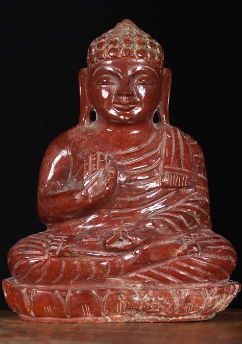 Red Jasper Crystal Teaching Buddha Statue 8 80m91e Hindu Gods