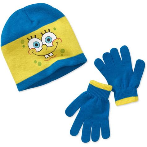 Nickelodeon Spongebob Hat And Gloves Set