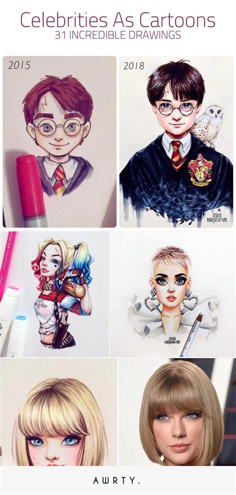 They could draw a super tall cactus or even a shorter round cactus. Artist Draw Celebrities As Cartoons and Its Incredible # ...