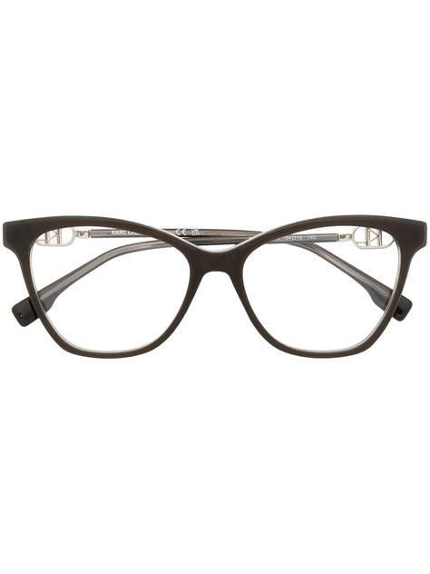 Karl Lagerfeld Logo Plaque Cat Eye Glasses Farfetch