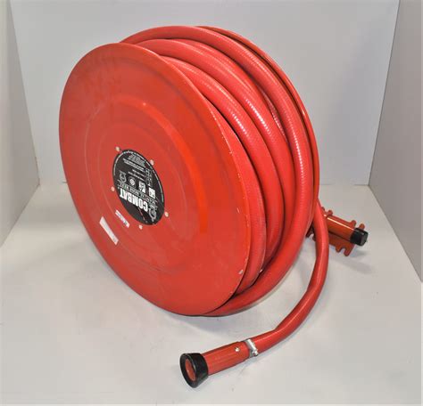 Reel Hose Swing Out Complete With Red Semi Rigid Fire Hose 1 X 100ft