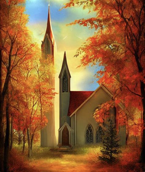 Autumn Church Art Rcatholicism