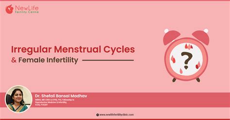 irregular menstrual cycles and female infertility treatment
