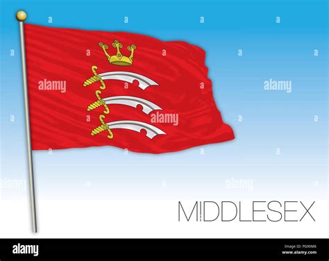 Middlesex Flag United Kingdom Vector Illustration Stock Vector Image And Art Alamy