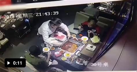 A Lighter Accidently Dropped Into A Pot Explodes Covering The Waitress