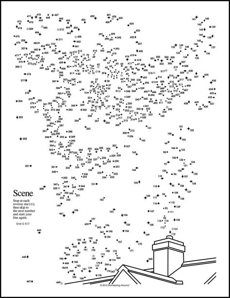 Connect The Dots Coloring Pages For Adults