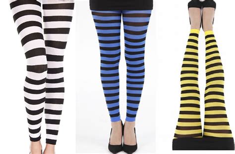 Womens Bumblebee Tights Yellow And Black Striped Pantyhose Tights