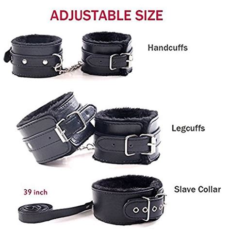 yelo 10 pcs bed bondage kit restraints love wrist and ankle cuff bracelets set fetish bondage