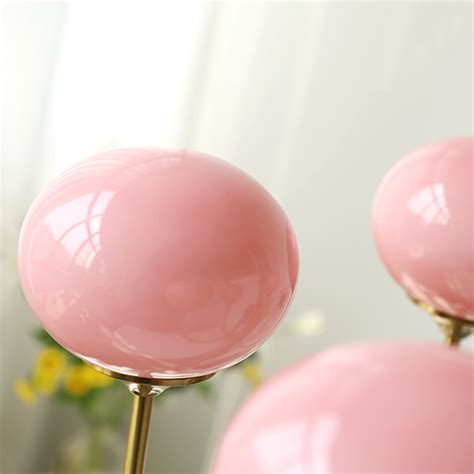 Milk Pinkw Glass Pendant Light Bauhaus Vintage Bubble Chandelier For