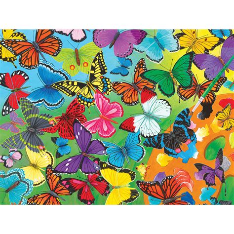 Butterfly Palette 1000 Piece Jigsaw Puzzle Bits And Pieces