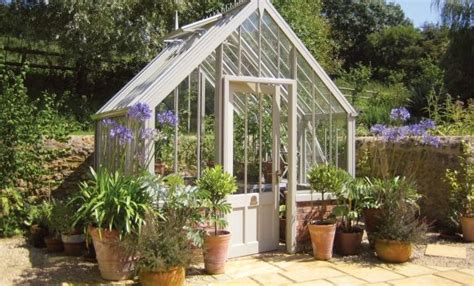 National Trust Hidcote Greenhouse In Wood Sage In Small Cottage Garden