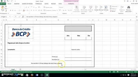 Plantilla De Cheque En Excel Pic Mayonegg Riset