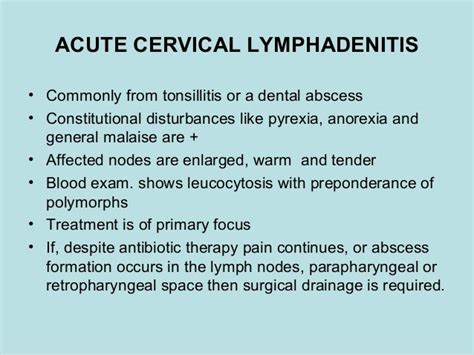 Cervical Lymphadenitis