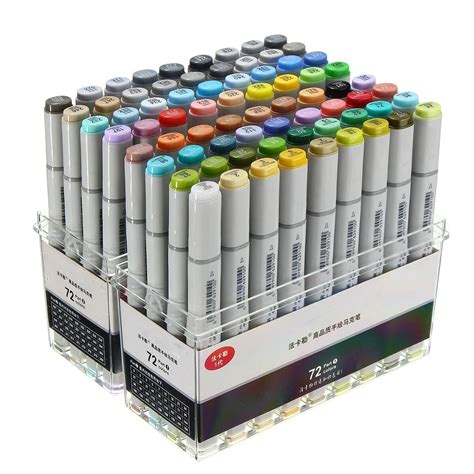 72 Colors Mark Pen Design Paint Sketch Markers Drawing Soluble Pen