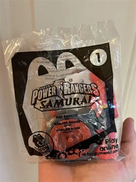2012 POWER RANGERS Super Samurai McDonalds Happy Meal Toy Red Ranger