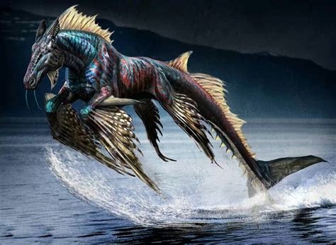Hipocampo Mitología Griega Monstros Marinhos Animais Mitológicos