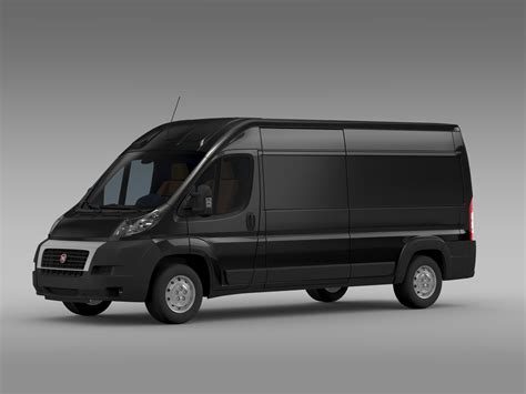 Fiat Ducato Maxi Van L3h2 2006 2014 3d Model Flatpyramid