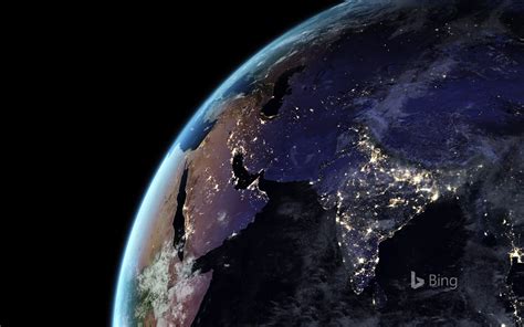 Earth At Night Bing Wallpapers Sonu Rai