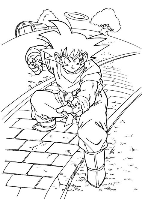 Print dragon ball z colorings. Dragon Ball Z Simple Coloring Page Of Facefor Kids ...