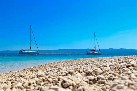 Strand Zlatni Rat Goldenes Horn Von Bol Kroatide √