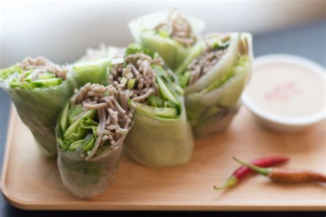 Maybe you would like to learn more about one of these? Soba Noodle Spring Rolls | Lefty Spoon
