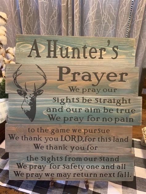A Hunters Prayer Quote Sign Hunters Prayer Prayer Signs Laser
