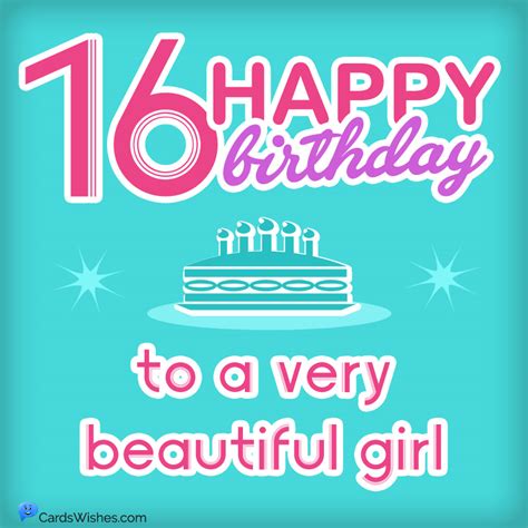 Happy 16th Birthday Wishes For Your Sweet Sixteen
