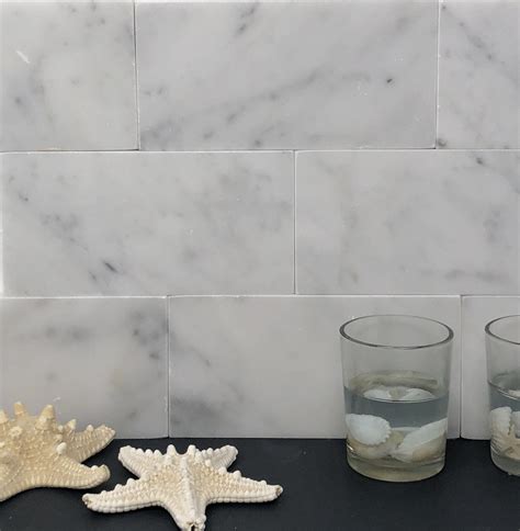 Carrara White Marble 3x6 Subway Tile Polishedhoned Tilezz