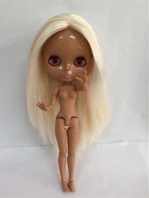 89f Joint Body Nude Blyth Doll Black Skin Factory Doll Fashion Doll