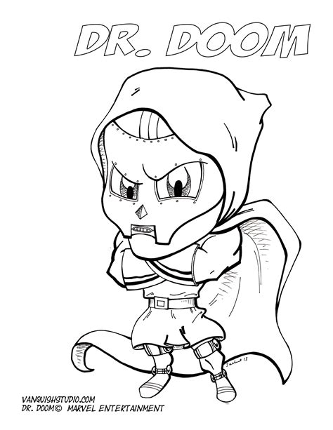 Dr Doom Coloring Pages Coloring Home