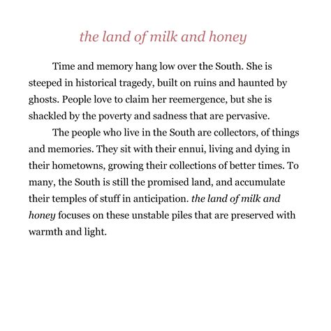 The Land Of Milk And Honey — Penelope Stone